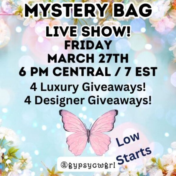 Handbags - Mystery Bag Live Show March 27th @ 6 pm Central